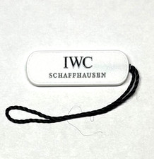IWC Schaffhausen White Watch Hang Tag Genuine Blank Swiss OEM Display Accessory