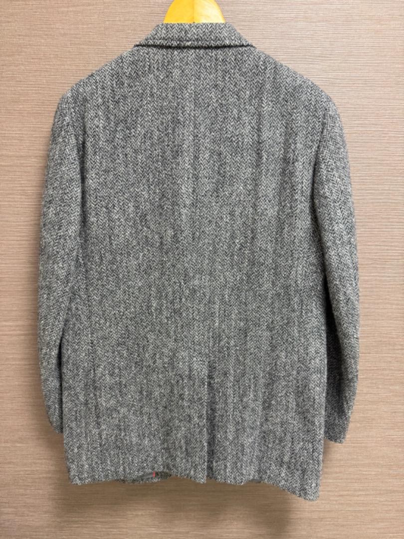 J.PRESS Harris Tweed Tailored Jacket L Size Herringbone 3 Button
