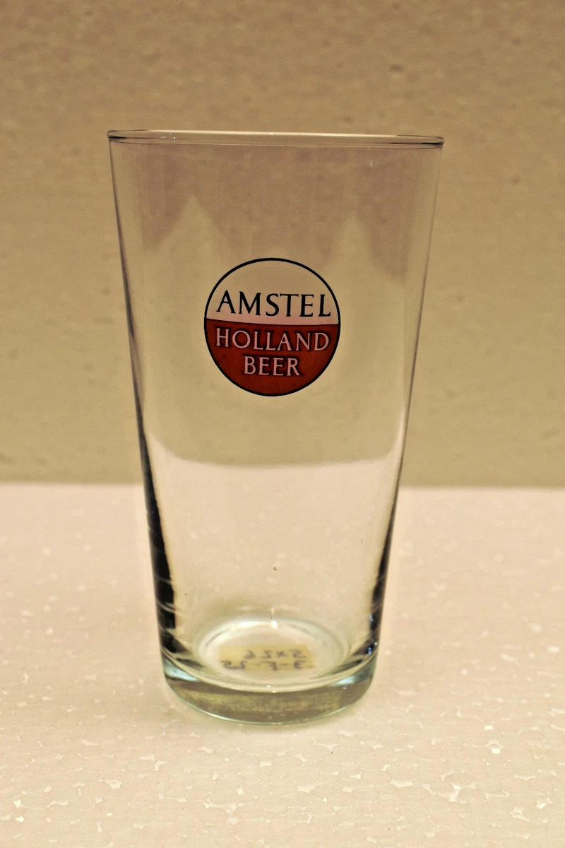Vintage Amstel Holland Beer Advertising Glass Tumbler Dutch Brewery Breweriana"R