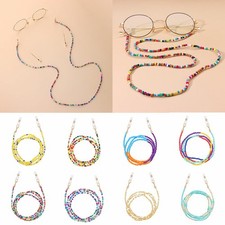 80cm Glass Bead Eyeglass Chain Glasses Strap Holder Mask Lanyard Leash Necklace