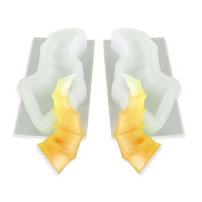 1 Paar Teufelshörner Silikonform 2,16 Zoll Tier Schaf Horn Form Stirnband 5782