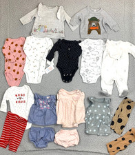 Baby Girl Clothes Lot 3-6M Carter's Cat  Jack 16 Pc Bundle Dresses Outfits