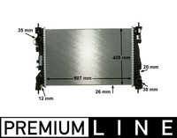 Mahle CR 1180 000P KüHler, MotorküHlung FüR Alfa Romeo