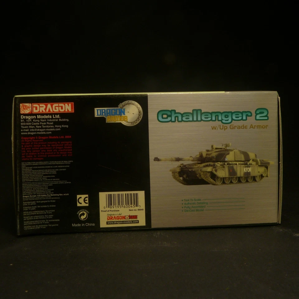 Dragon Armor 1:72 60045 Challanger 2 Kosovo 2000 Die Cast Tank 1/72 - Immagine 3 di 3