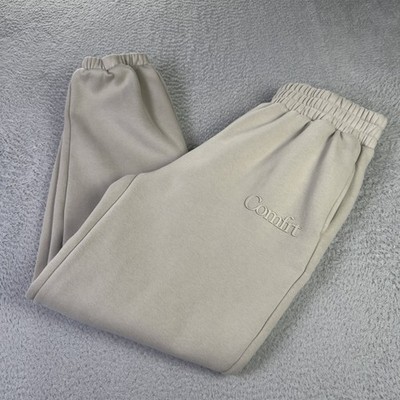 COMFRT Signature Sweatpants Womens Large Beige Joggers Loungewear Comfy Unisex