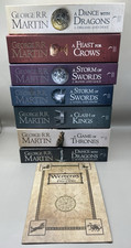 A Game of Thrones: A Song of Ice and Fire Complete 1-7 Books Set & Map VGC