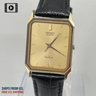 SEIKO Dolce 7731-5210 [US STOCK] Quartz Gold Vintage 1985 Mens Watch JP *Exc+5