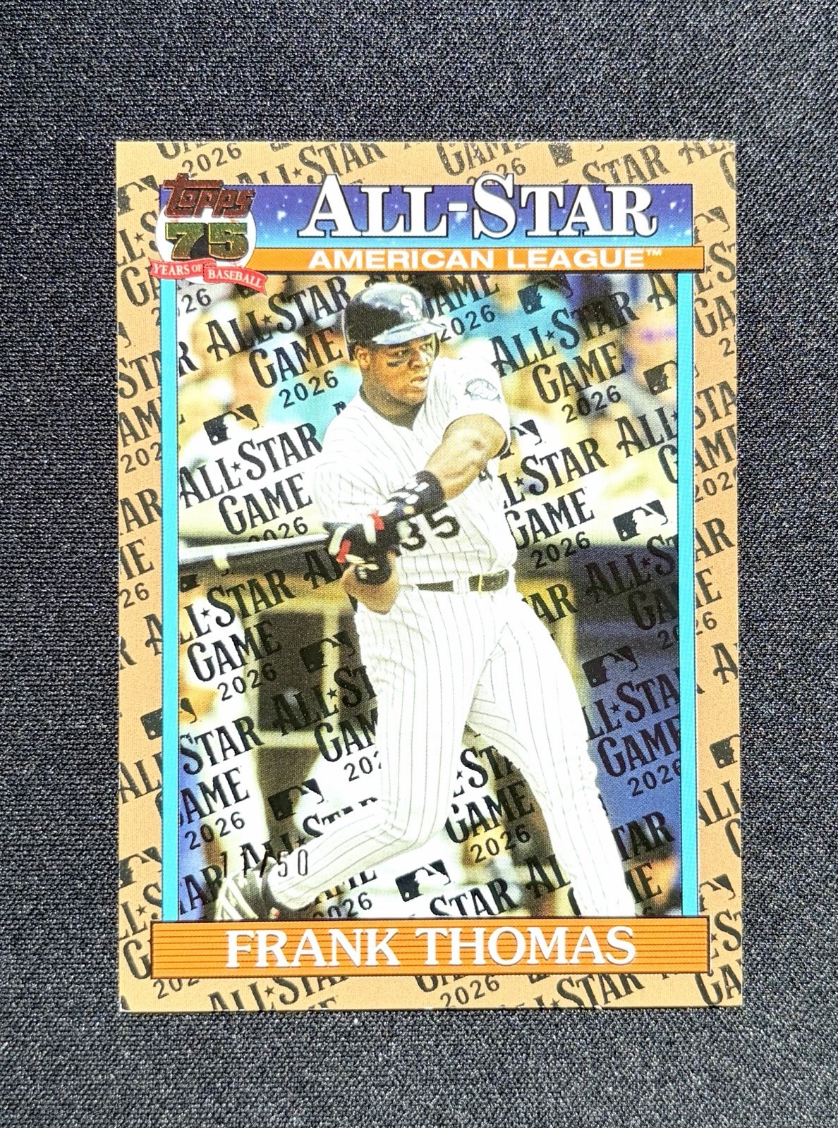 2026 Topps Series Two - Frank Thomas - 1991 All Star Gold Crackleboard /50 MINT