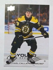 2025-26 Upper Deck Series 1 Young Guns Michael Callahan Rookie Card #222!Bruins!