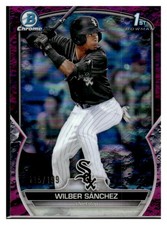 2023 Bowman #BP-6 Wilber Sanchez Prospects Purple Pattern #/199