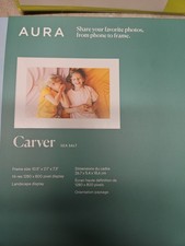 Aura Carver Sea Salt Digital Landscape Display AF900-WHT White Factory Sealed