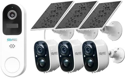 Vicohome Best Video Doorbell 2K Solar Security Camera Wireless Outdoor System, N