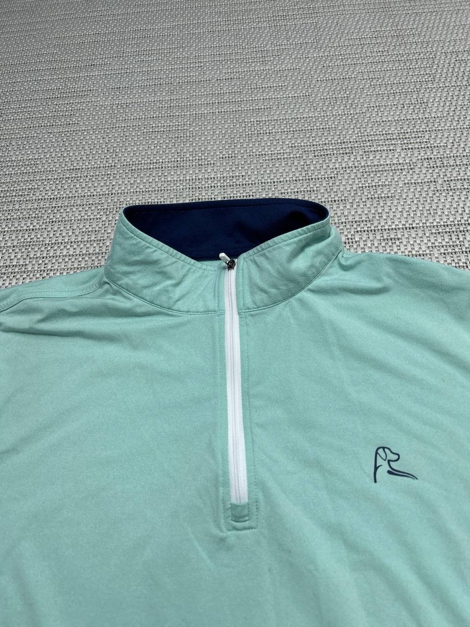 Rhoback Performance Sweater Men Medium Green Stre… - image 3