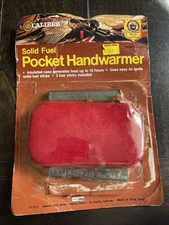 Caliber Solid Fuel Pocket Handwarmer Vintage New Old Stock Damaged Package