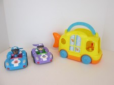 Bubble Guppies Molly Gil Fin-tastic Racer Car Swim Sational School Bus Toy Lot