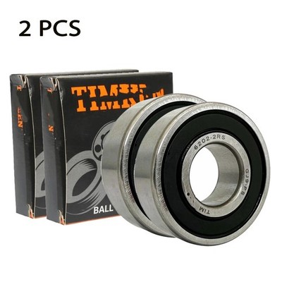 2 Pcs Double Rubber Seal Ball Bearings For TIMKEN 6202-2RS 15X35X11MM