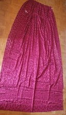 2x edle Damast-Vorhänge dunkles Bordeaux ca. 150x240 cm schwere Qualität vintage