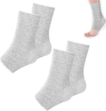 2 Pairs of Compress Bamboo Foot Sleeves,Keep Warm Bamboo Ankle Socks Foot