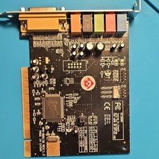 Vintage Genius SC3000 PCI 5.1 Sound Card 3.5mm In/Out Game/MIDI Port