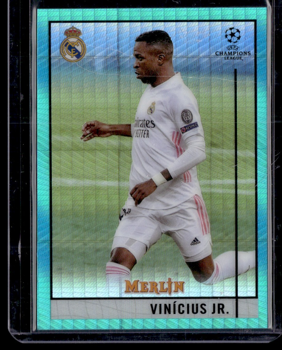 VINICIUS JR. 2021 TOPPS CHAMPIONS LEAGUE AQUA PRIZM REAL MADRID CF #NNO