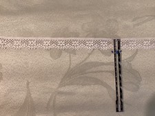 3/4  White Flat English Cotton Embroidered Floral Trim Lace 2292