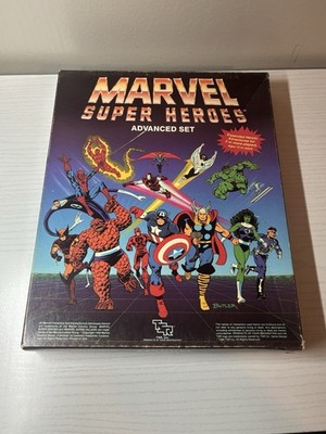 Marvel Super Heroes Advanced Set TSR 1986 Boxed RPG FASERIP