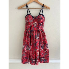 BOG Collective paisley print mini dress size XS bohemian retro