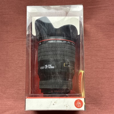 Camera Lens Mug with Detachable Lens Cover Lid Travel Mug By Thumbs Up!