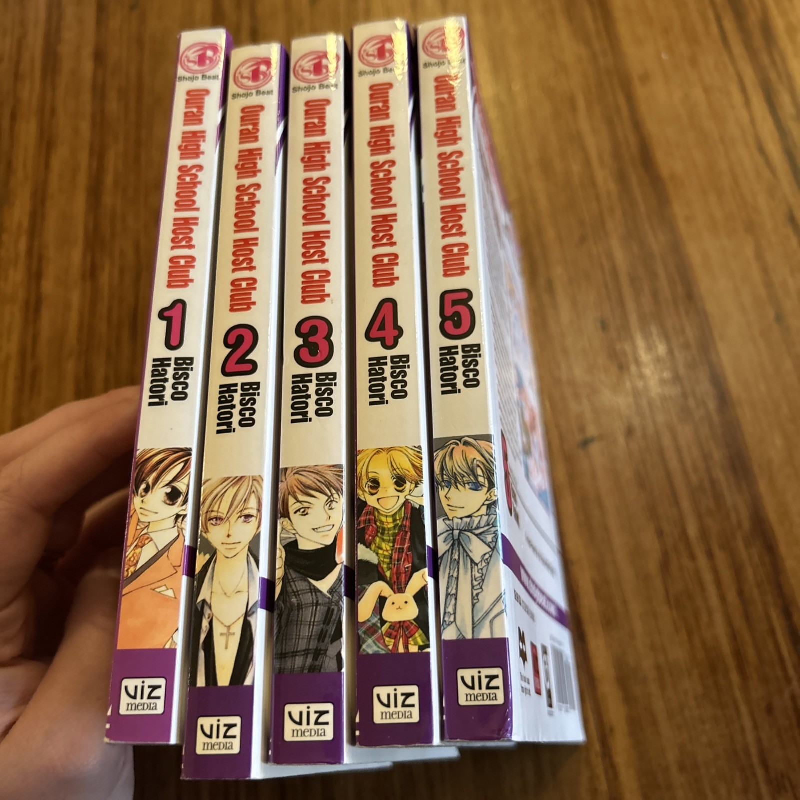Ouran High School Host Club manga books x5 volume 12345 Bisco Hatori Shojo Beat