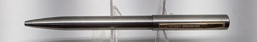 VINTAGE EBERHARD FABER CLICK BALLPOINT PEN Titanium? Stainless? NEEDS INK