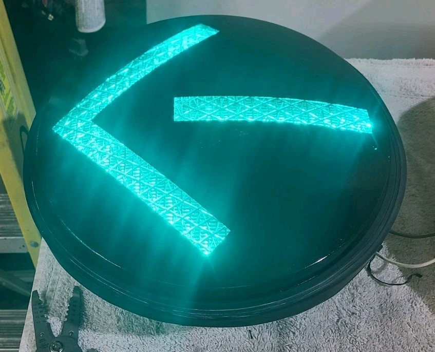 GREEN&YELLOW Traffic Light Signal LED Leotek 12 inch lenses | eBay