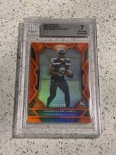 2022 Panini Certified #108 Kenneth Walker RC Mirror Orange #/149 Seahawks BGS 7