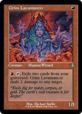 Grim Lavamancer (Retro Frame) - Light Play MTG Dominaria Remastered