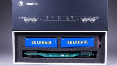 H0 DC B-Models 59.105 Containerwagen Sgnss IFB BULKHAUL in OVP #5BB_448