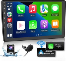 10" Android 15 Double 2 Din 4 64GB Car Stereo CarPlay GPS Navi WiFi Radio