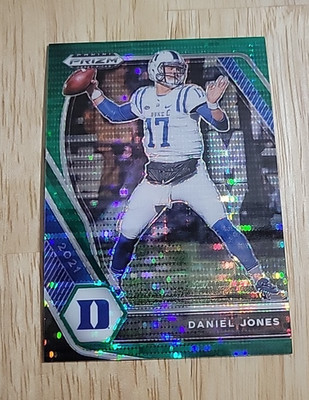 2021 Prizm Draft Picks DANIEL JONES Green Pulsar 8/25 JERSEY NUMBER #24 Giants