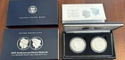 2025-S Morgan & Peace Reverse Silver Proofs. 2-Coins Set. OGP/COA. 1.88 oz. Ag.