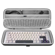 Geekria 65 Compact Keyboard Case Hard Shell Travel Carrying Bag for 68 Keys