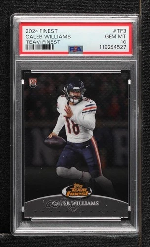 2024 Topps Finest Team Finest Caleb Williams #TF-3 PSA 10 GEM MT Rookie RC