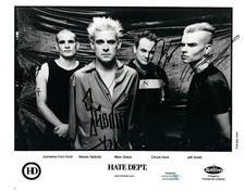 Hate Dept. Signed Autographed 8x10 Photo Punk Band ACOA