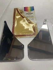 VTG Set Of 2 Cal Custom Stainless Steel Splash Guards 13" X 6 1/2"Frt/Rear 4027