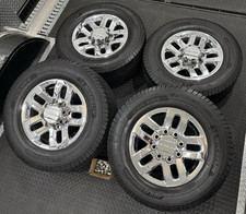 Gmc Sierra Denali 2500 3500 Chrome 18 Chevy Silverado Ltz Oem Wheels Tpms Tires