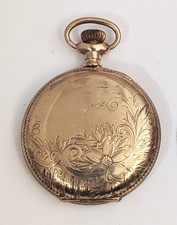 Gold-Filled Pocket Watch Case Cover, Size 6/0, Case Diameter Approx. 37.10mm