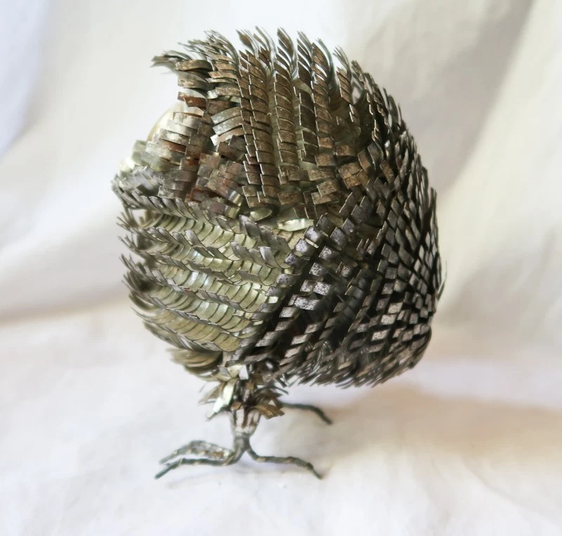 1970s Vintage Sergio Bustamante Owl Sculpture 6.5 Inches Tall - Image 2 of 4