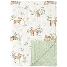 Baby Blankets for Unisex Boys Girls, Super Soft Nursery Minky Blankets with M...