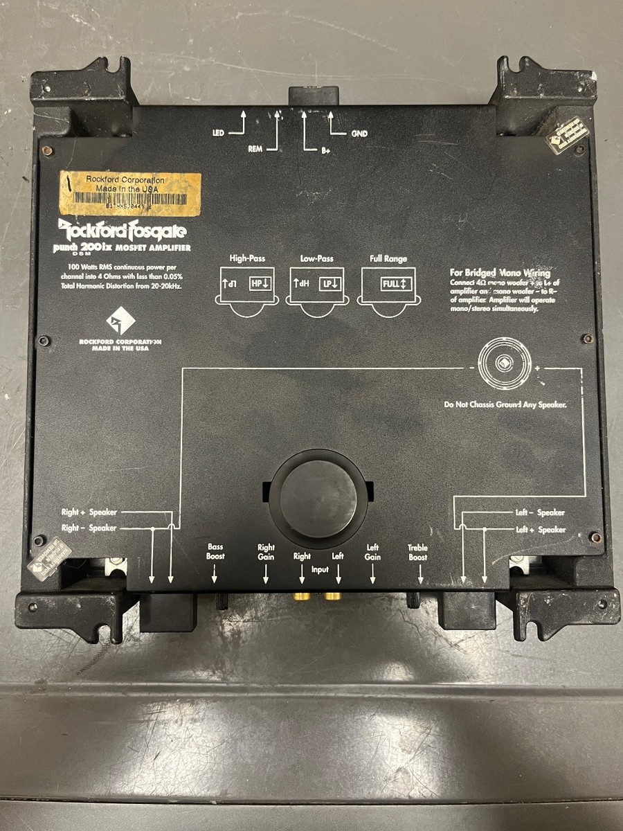 Rockford Fosgate PUNCH 200ix DSM Car Audio Amplifier | eBay