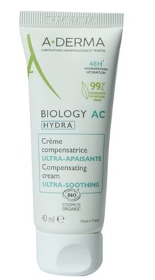 A-DERMA Biology AC Hydra 40ml | Ultra-Soothing Cream | Hydration