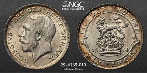 1914 6d NGC MS64 G2U