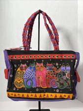 Laurel Burch CAT PRINT TOTE BAG LB7912 NEW NWT
