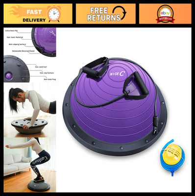 ''Half Balance Ball Trainer with Resistance Bands - Fitness Yoga Exercise & Foot